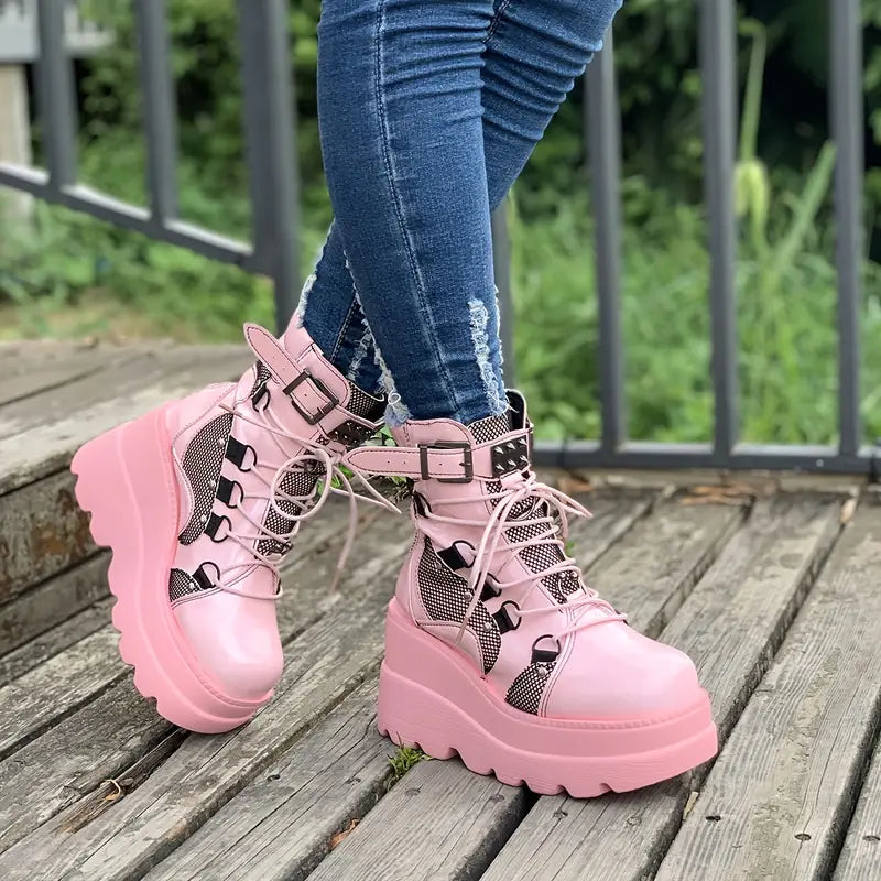 MORAINE⢠CHIC PINK PLATFORM WINTER BOOTS