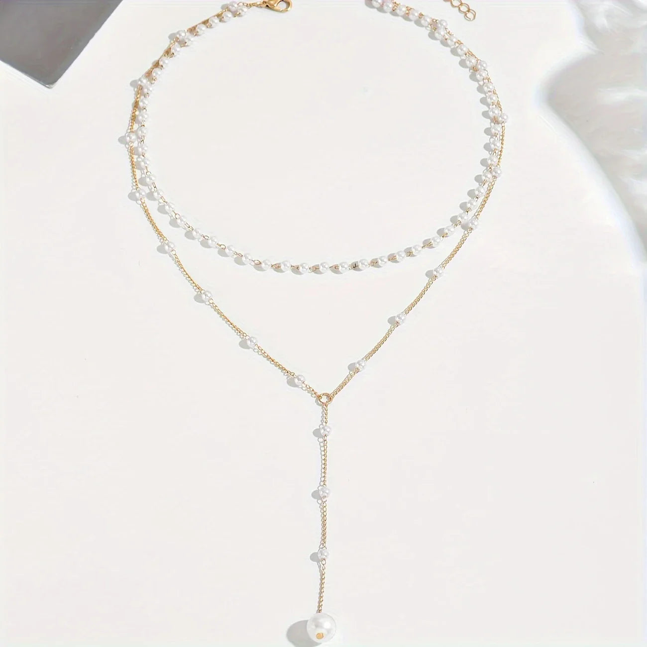 PEARLÉA LUXE™ — 1PC VINTAGE DOUBLE-LAYER TASSEL NECKLACE