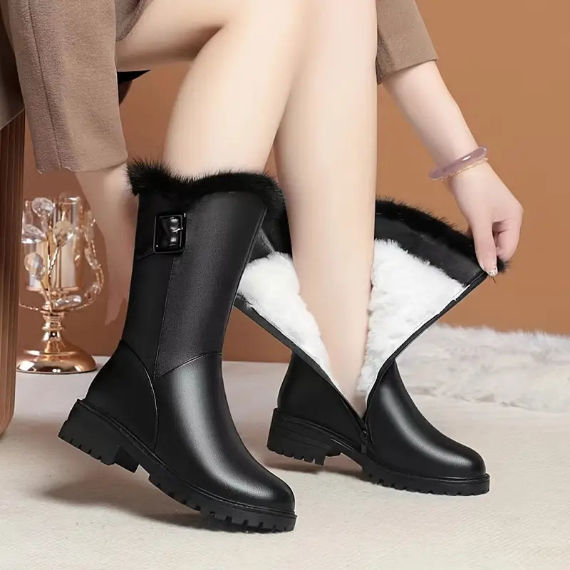 RIDGEMONTâ„¢ WOMEN'S FLEECE-LINED MID-CALF WINTER BOOTS