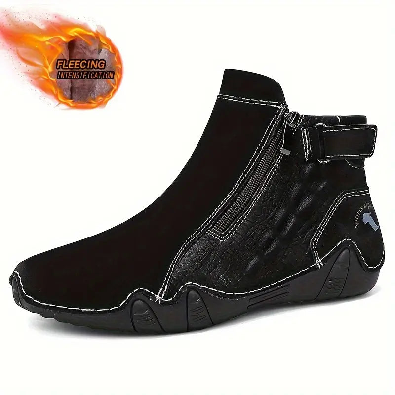 CRANBROOKâ„¢ MEN'S STYLISH SOLID COLOR ZIPPER BOOTS