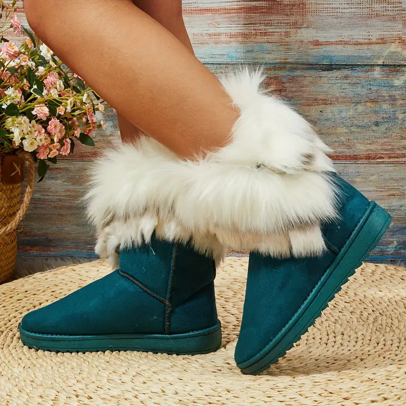 KASLOβ’ FUR SLIP-ON WINTER BOOTS