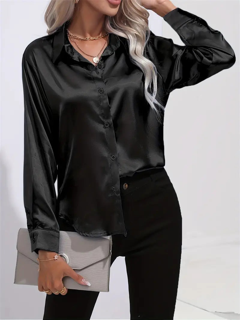 STELLA™ SATIN-LIKE BLOUSE