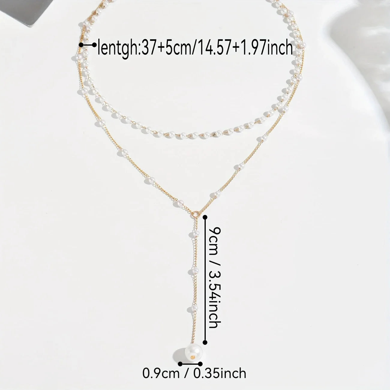 PEARLÉA LUXE™ — 1PC VINTAGE DOUBLE-LAYER TASSEL NECKLACE