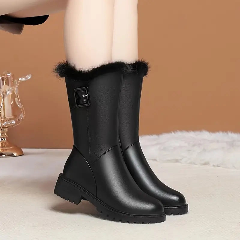 RIDGEMONTâ„¢ WOMEN'S FLEECE-LINED MID-CALF WINTER BOOTS