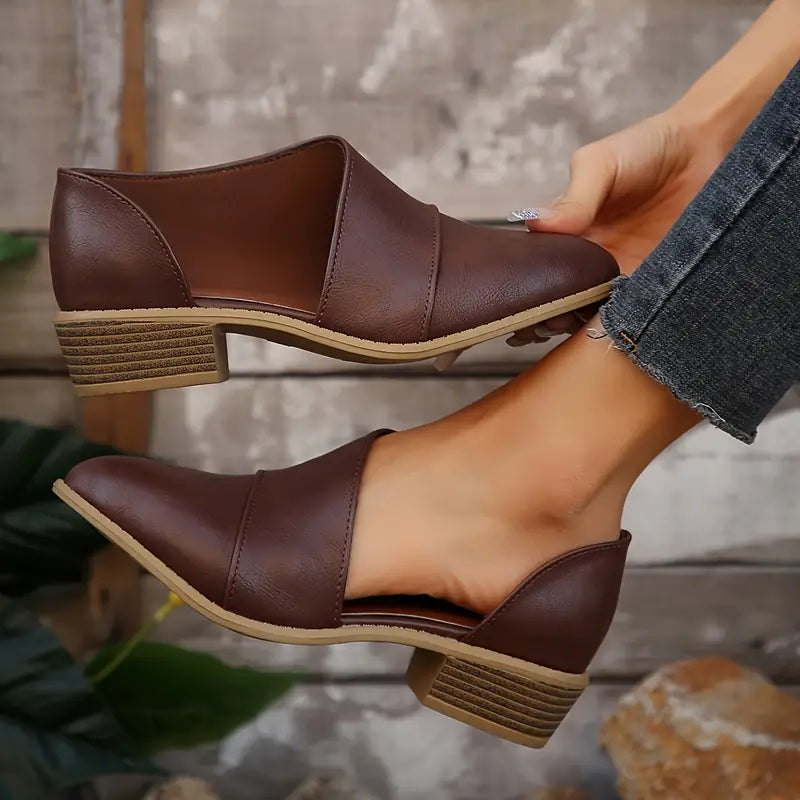 SAVINAβ’ WOMEN'S CHUNKY HEEL SHORT BOOTS