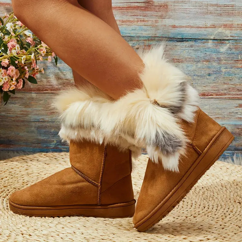 KASLOβ’ FUR SLIP-ON WINTER BOOTS