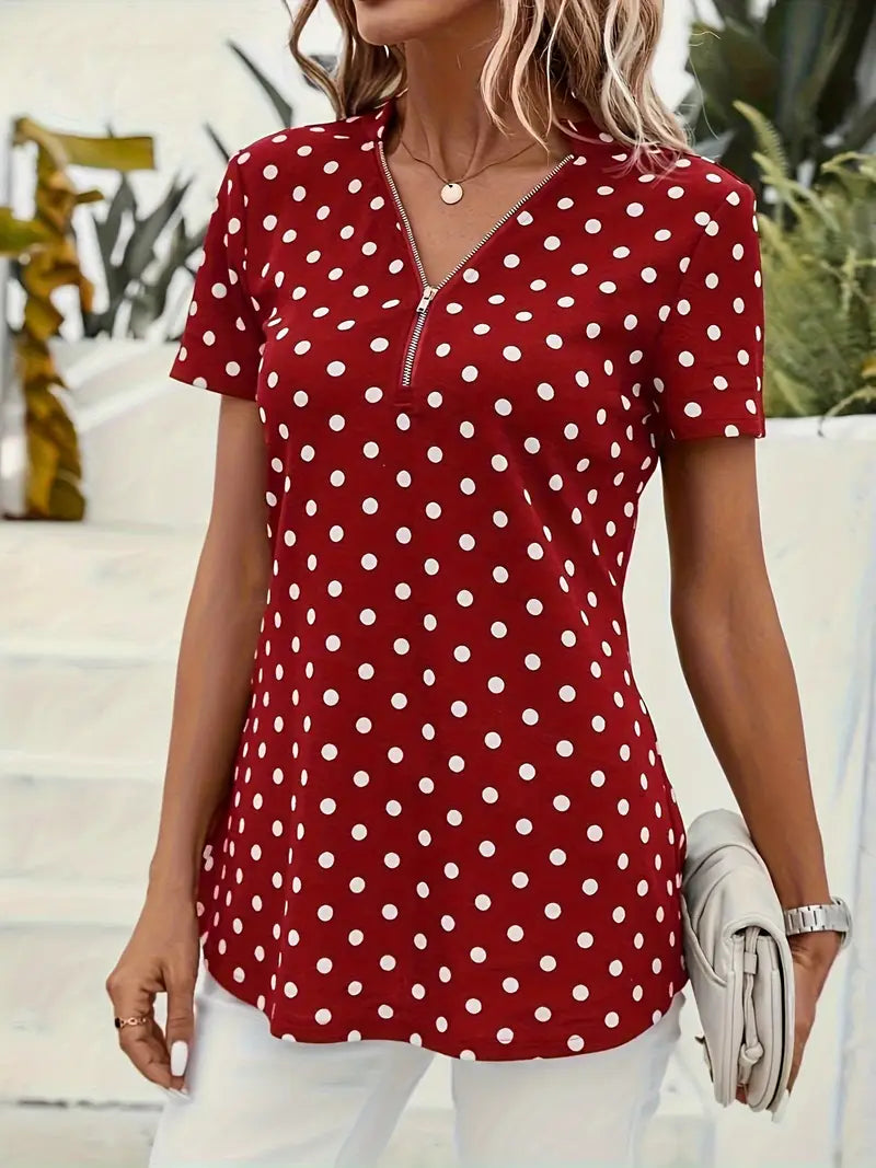 AURORAâ„¢ POLKA DOT BLOUSE
