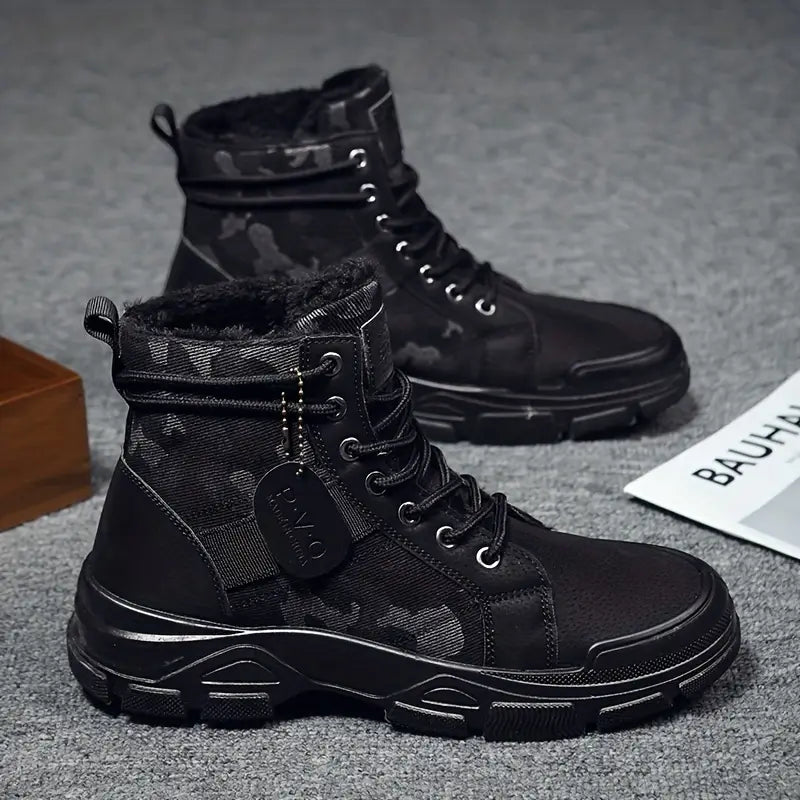 KINCARDINE⢠CAMOUFLAGE FLEECE-LINED WINTER BOOTS