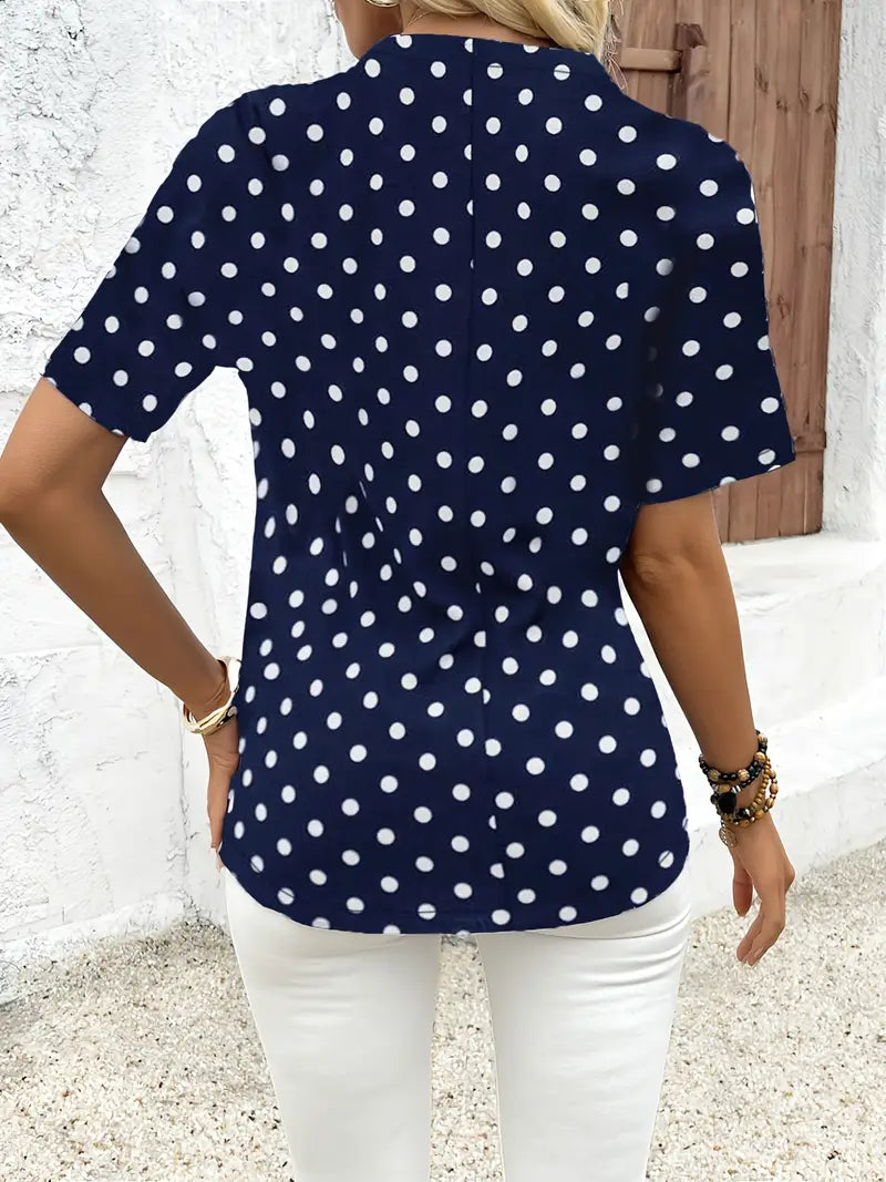 AURORAâ„¢ POLKA DOT BLOUSE