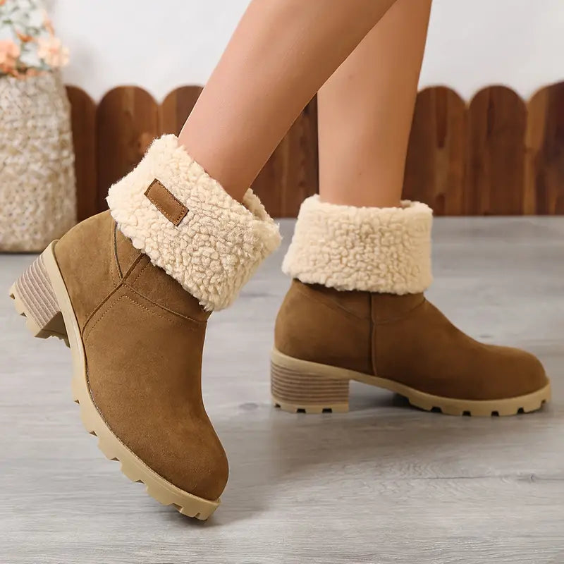 BRIERFIELD™ PLUSH LINED CHUNKY HEEL WINTER BOOTS