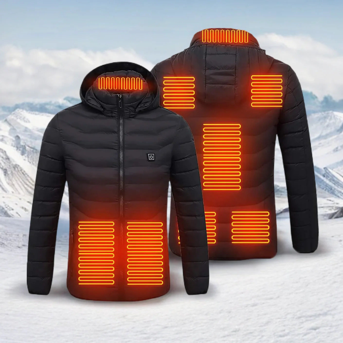 HEATJACKET⢠- ELECTRICALLY HEATED DOWN JACKET WITH HEATING CABLES