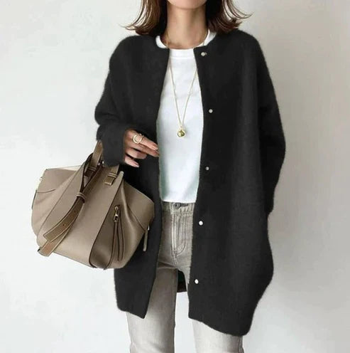 WHIT™ BUTTONED KNIT CARDIGAN WITH LONG SLEEVES