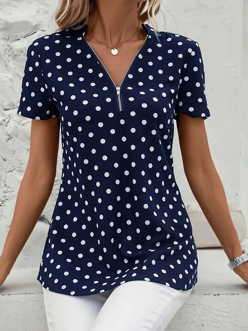 AURORAâ„¢ POLKA DOT BLOUSE