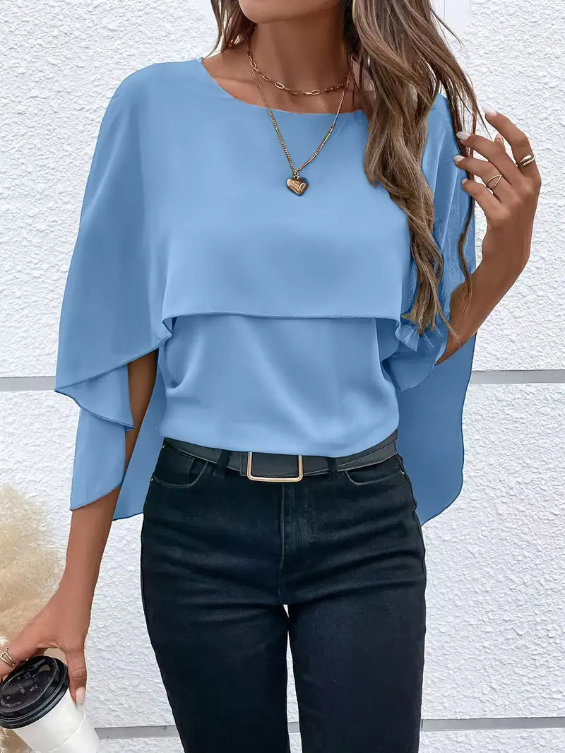 CELINAâ„¢ ASYMMETRICAL BLOUSE