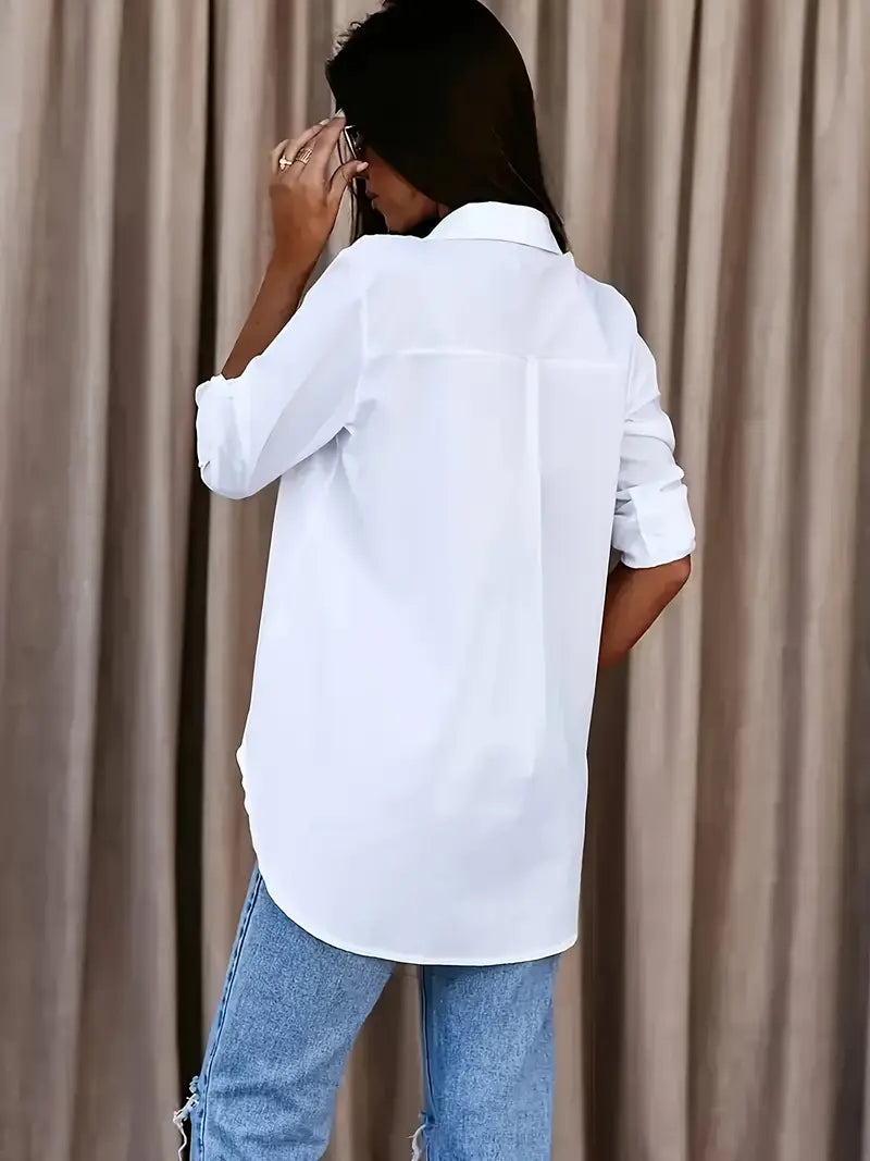 SERA™ BUTTON-FRONT BLOUSE