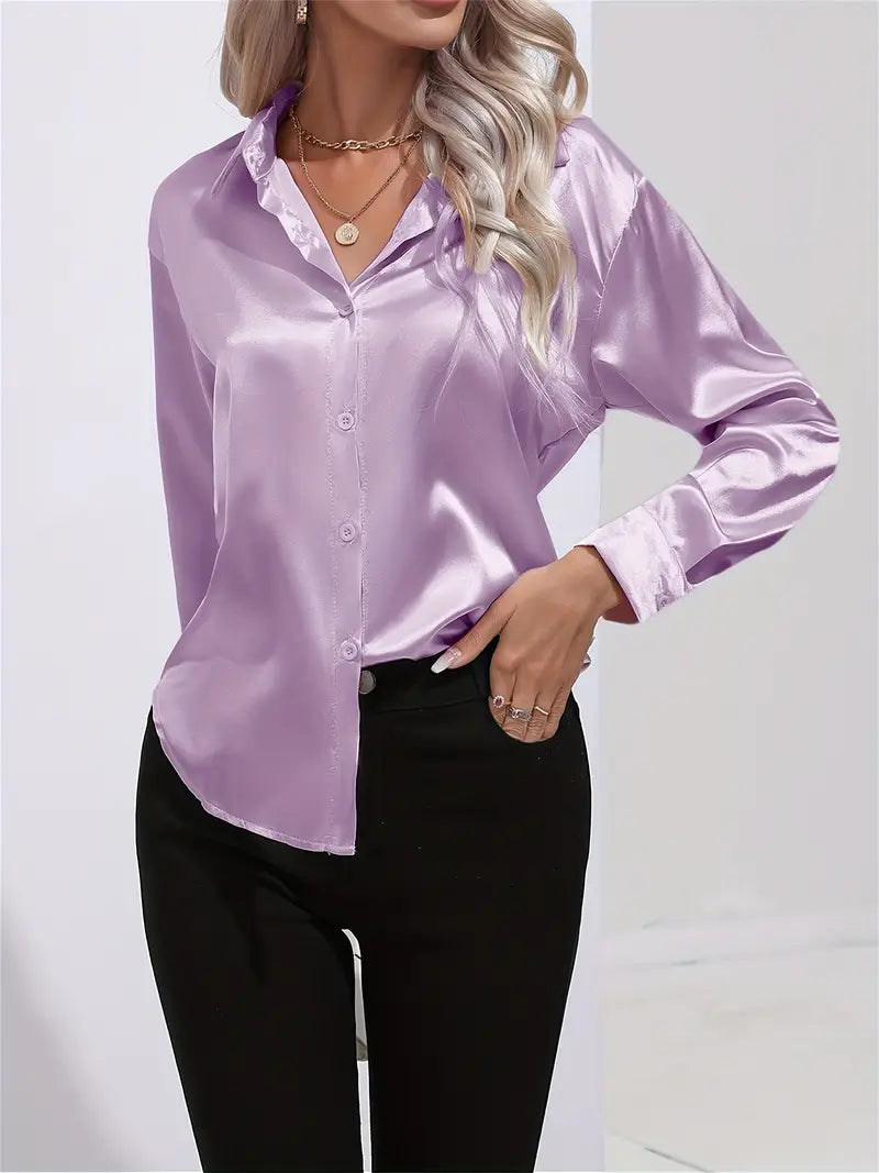STELLA™ SATIN-LIKE BLOUSE