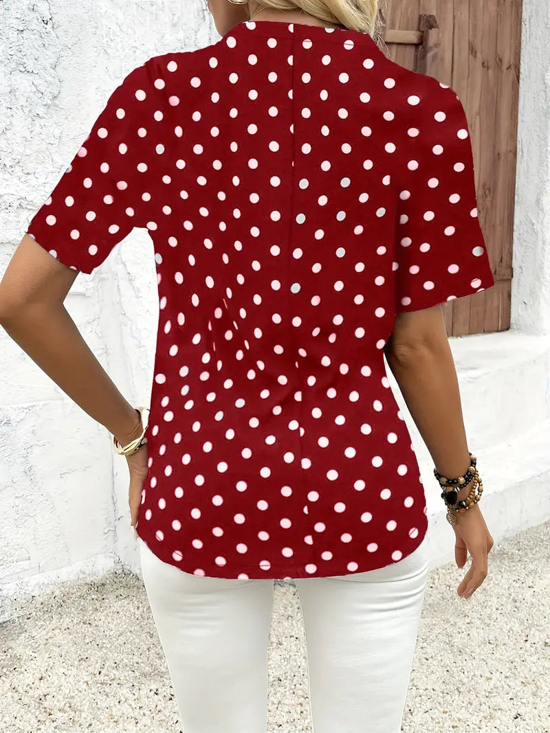AURORAâ„¢ POLKA DOT BLOUSE