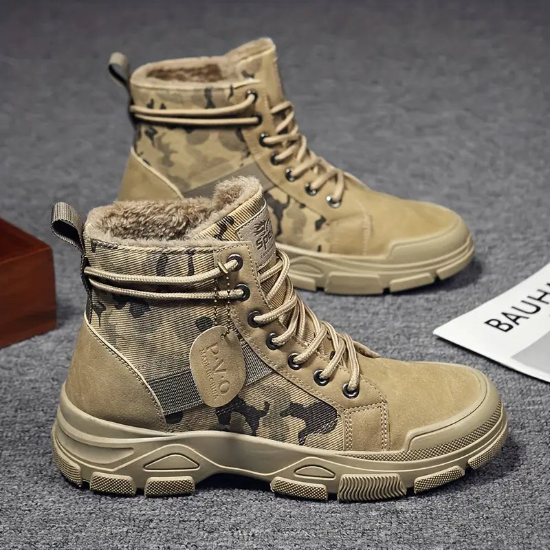 KINCARDINE⢠CAMOUFLAGE FLEECE-LINED WINTER BOOTS