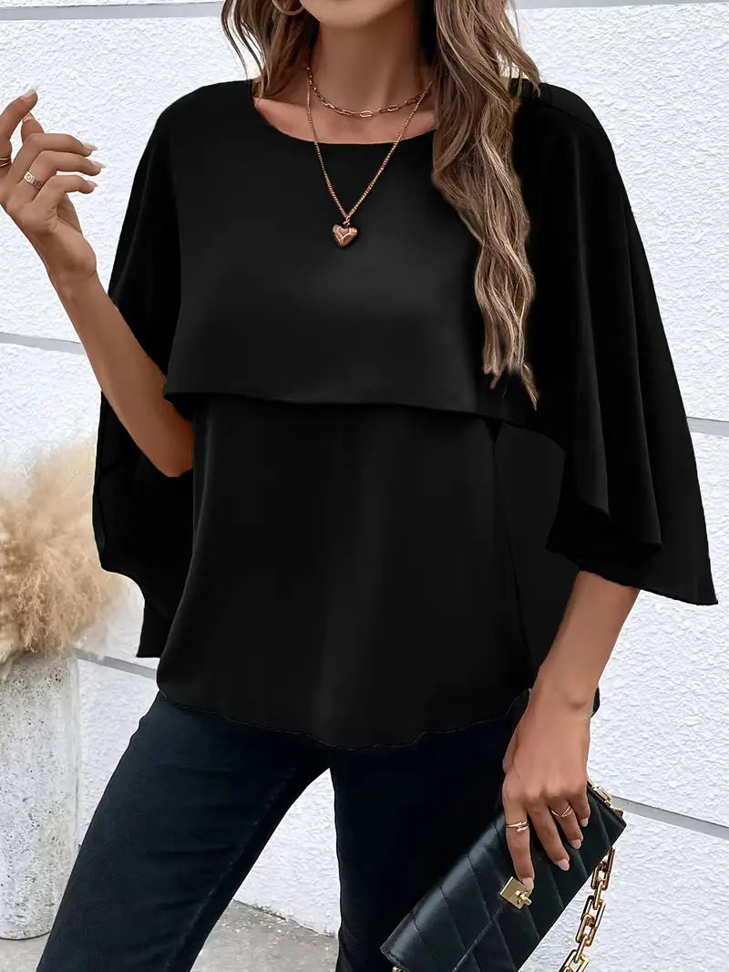 CELINAâ„¢ ASYMMETRICAL BLOUSE