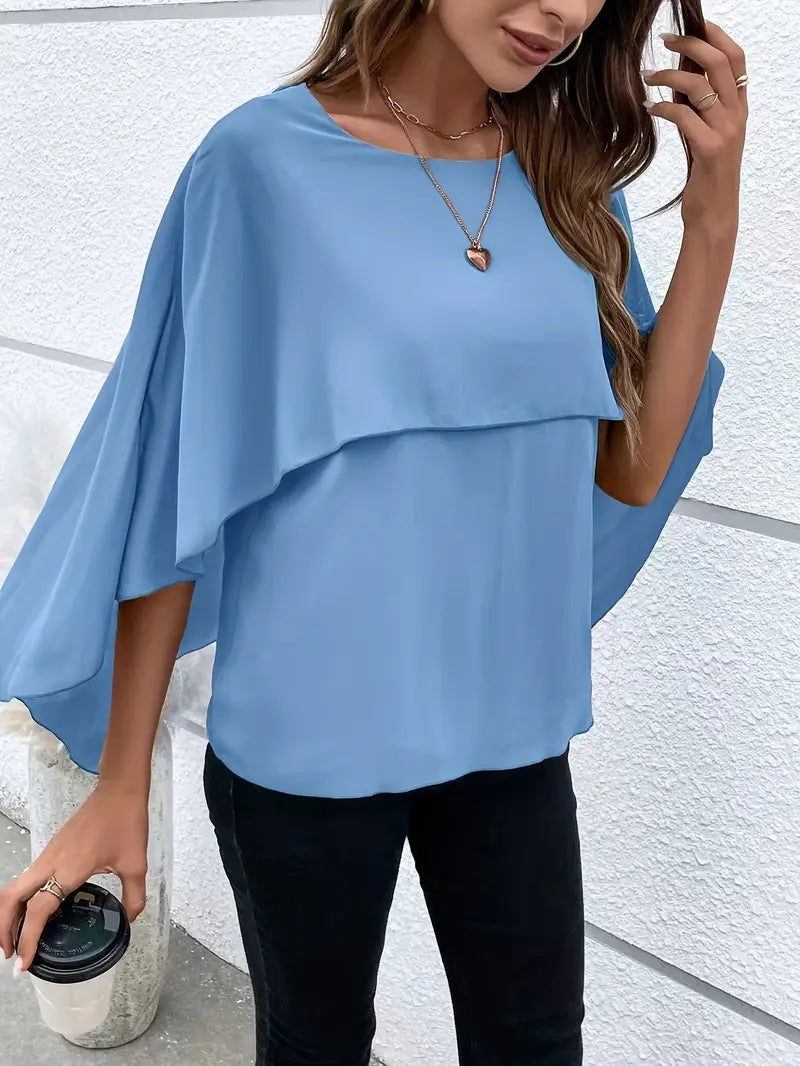 CELINAâ„¢ ASYMMETRICAL BLOUSE