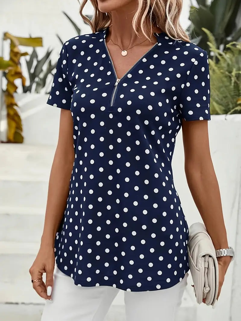 AURORAâ„¢ POLKA DOT BLOUSE