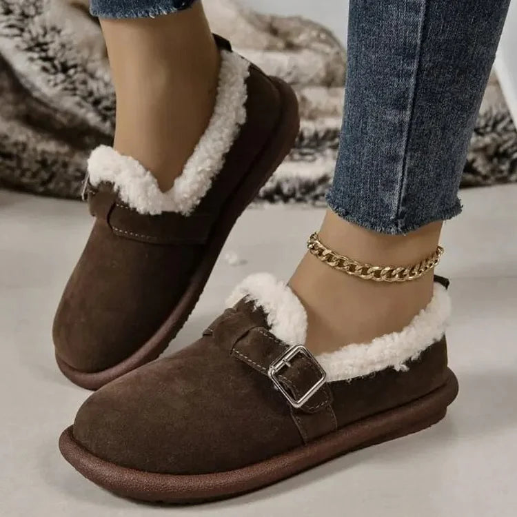 ALBERTA™ PLUSH ROUND TOE SLIP-ON ORTHOPEDIC SHOES