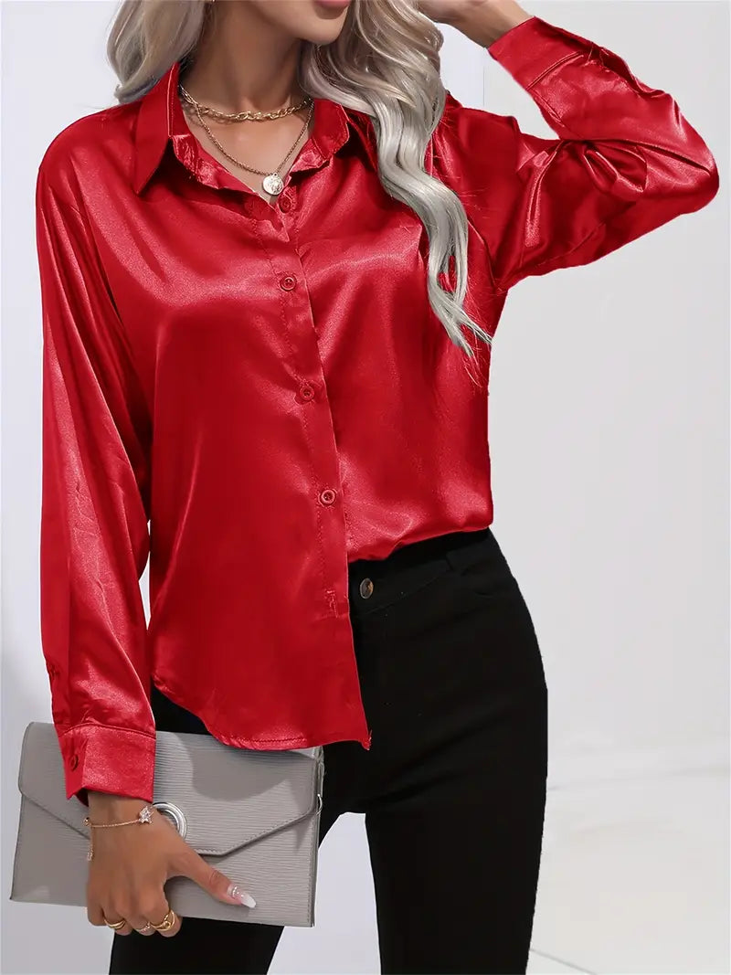 STELLA™ SATIN-LIKE BLOUSE