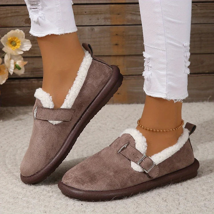 ALBERTA™ PLUSH ROUND TOE SLIP-ON ORTHOPEDIC SHOES