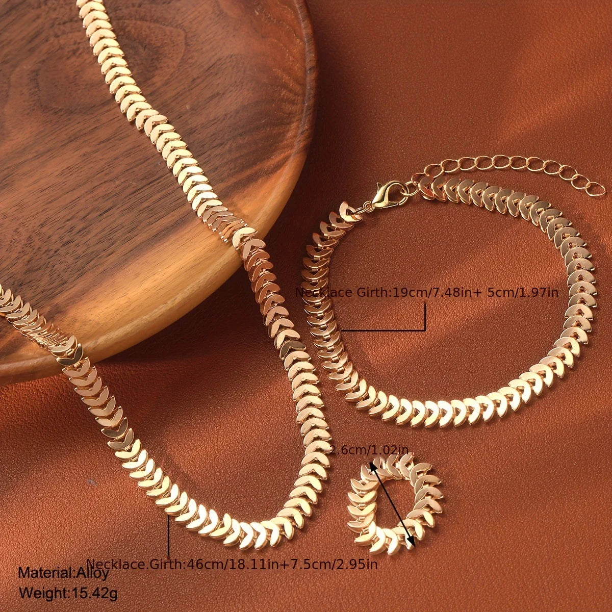 SOLARA BLOOM™ — 3PCS WOMEN’S NECKLACE, BRACELET & RING SET