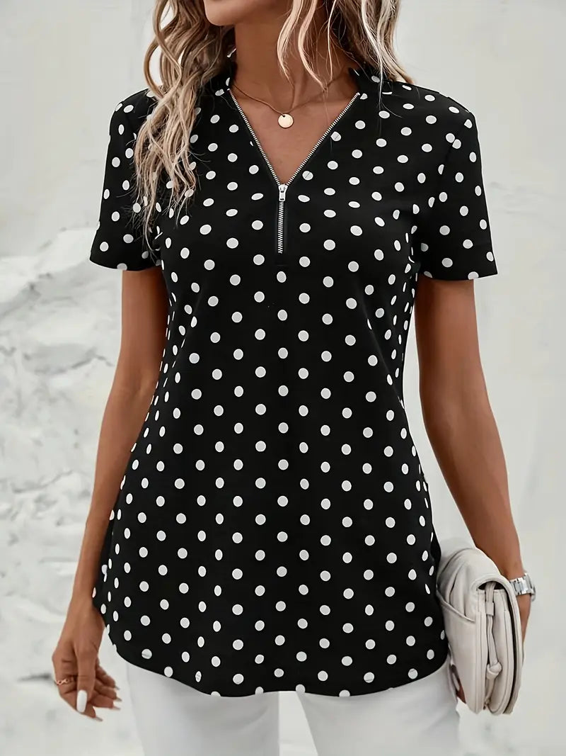 AURORAâ„¢ POLKA DOT BLOUSE