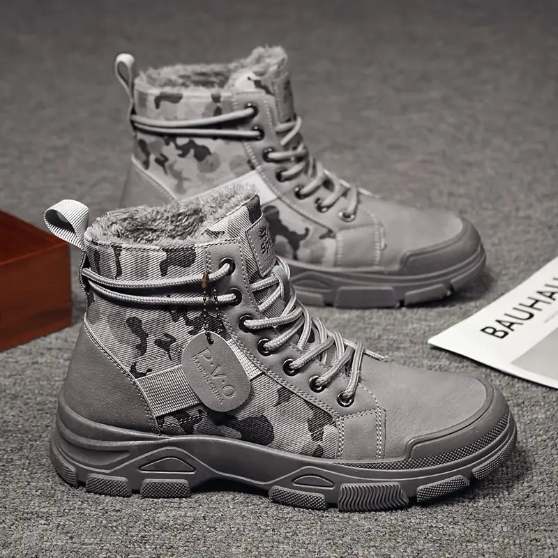 KINCARDINE⢠CAMOUFLAGE FLEECE-LINED WINTER BOOTS