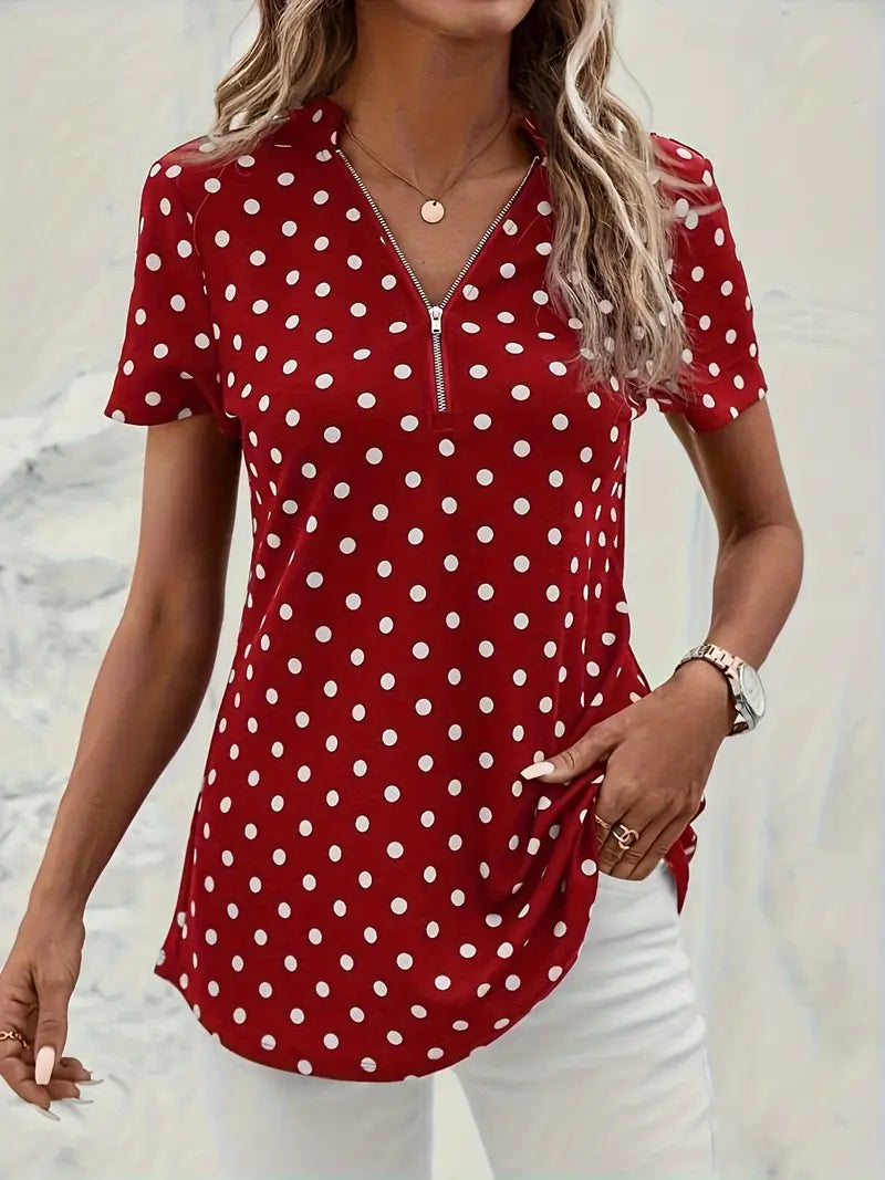 AURORAâ„¢ POLKA DOT BLOUSE