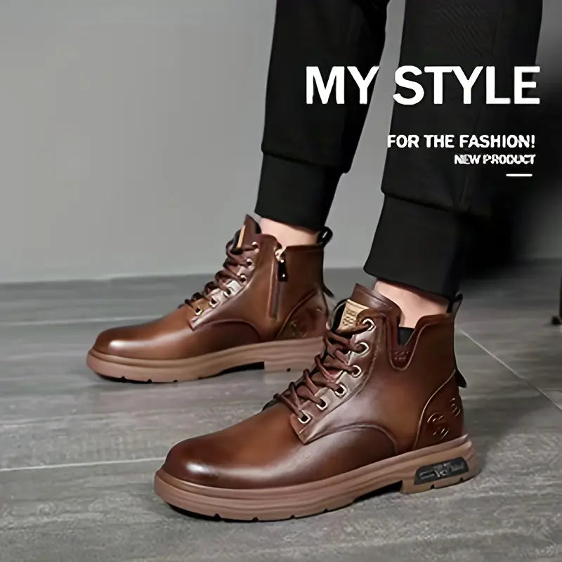 SWASTIKA™ LACE-UP VINTAGE WINTER BOOTS