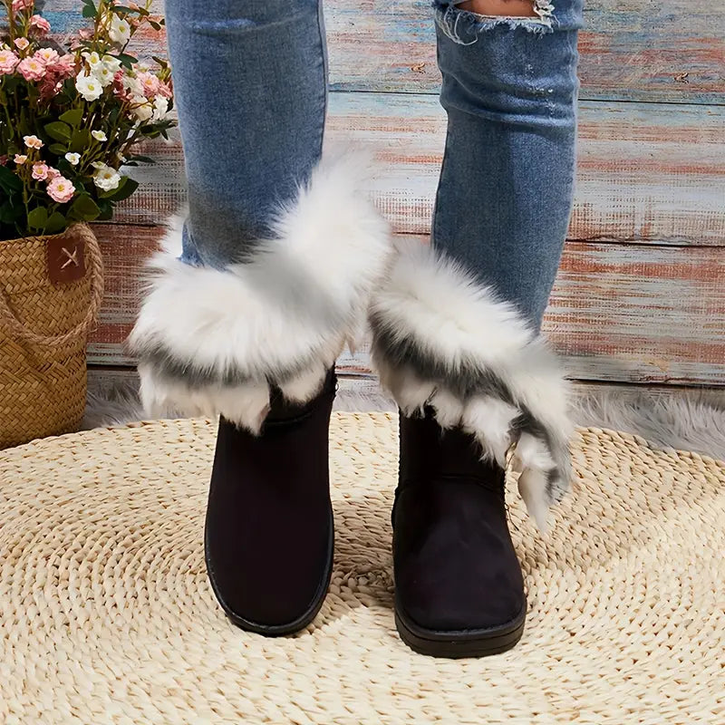 KASLOβ’ FUR SLIP-ON WINTER BOOTS