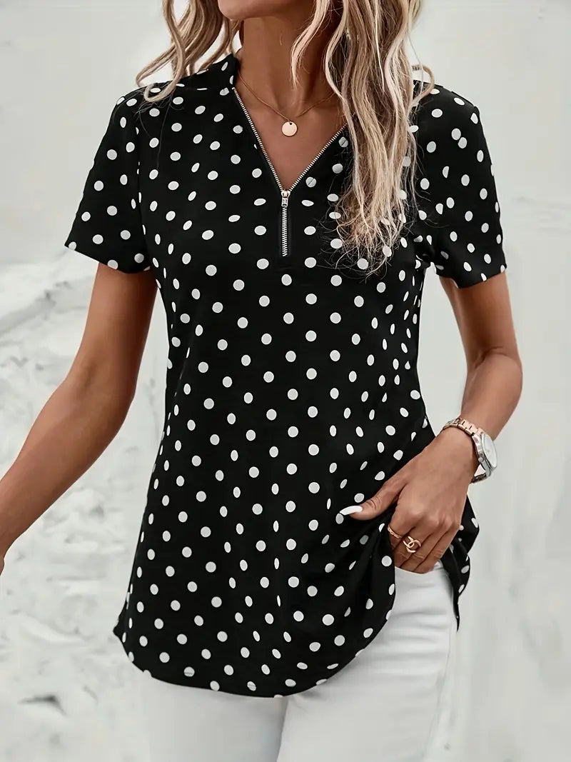 AURORAâ„¢ POLKA DOT BLOUSE