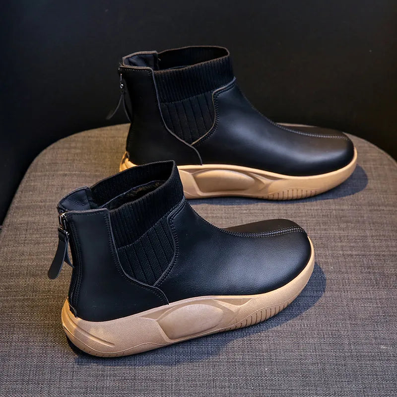 WOMEN'S ORTHOPEDIC THICK SOLE ANKLE BOOTS - BEST SELLER CANADA 2025