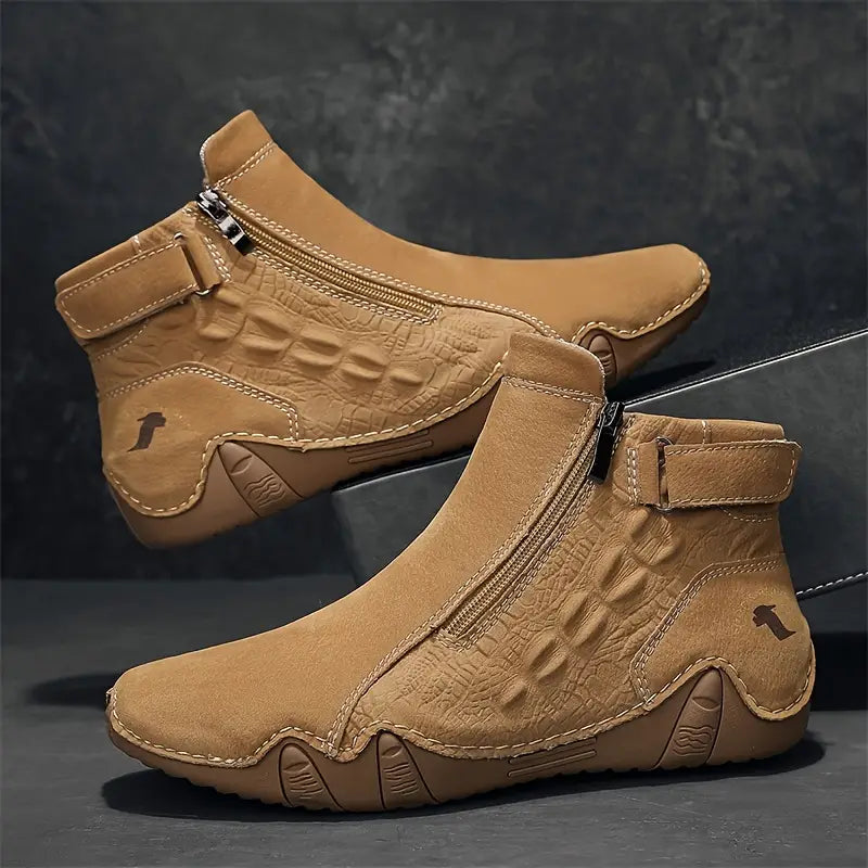 CRANBROOKâ„¢ MEN'S STYLISH SOLID COLOR ZIPPER BOOTS