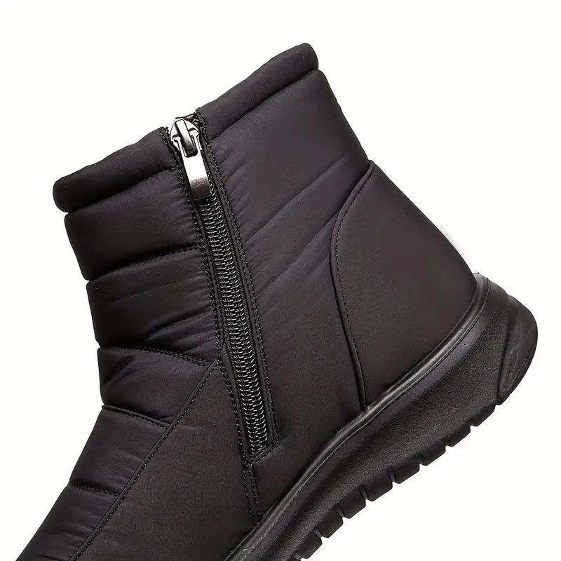 DELTA™ WOMEN'S ROUND TOE WARM SNOW BOOTS WITH SIDE ZIPPER