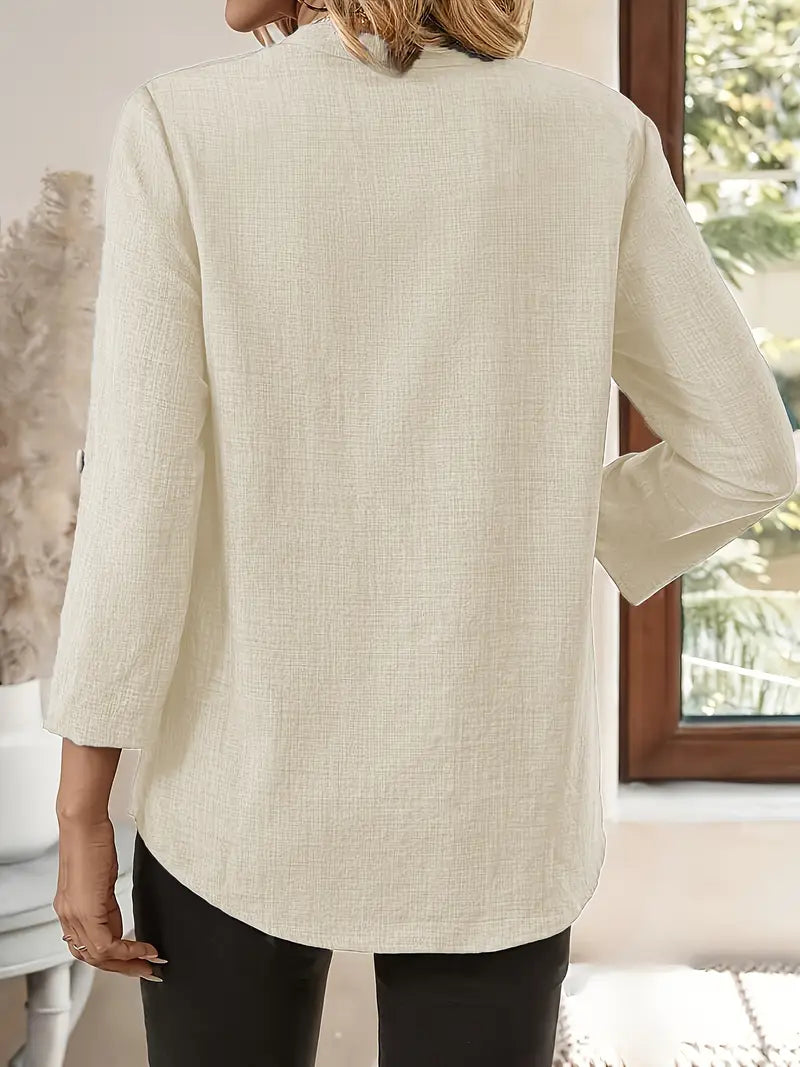 LIVIA™ V-NECK BLOUSE