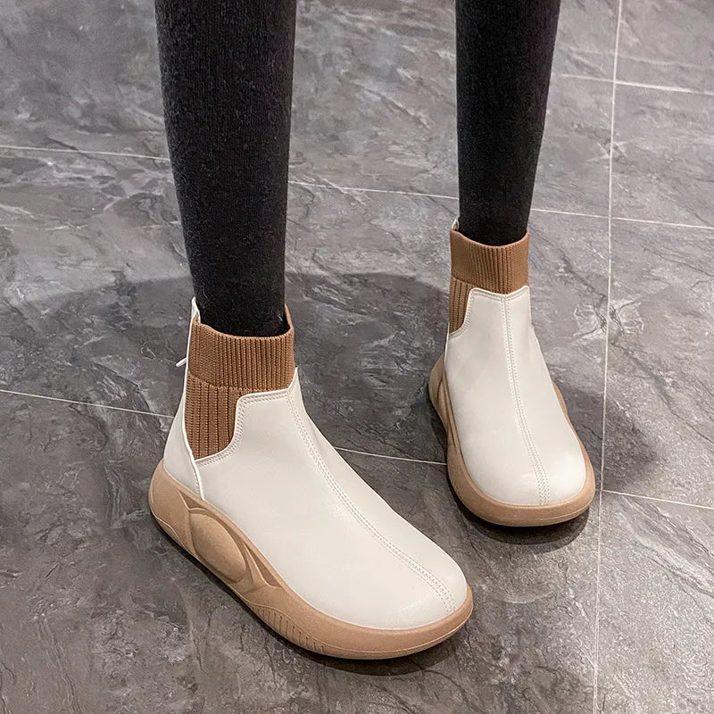WOMEN'S ORTHOPEDIC THICK SOLE ANKLE BOOTS - BEST SELLER CANADA 2025