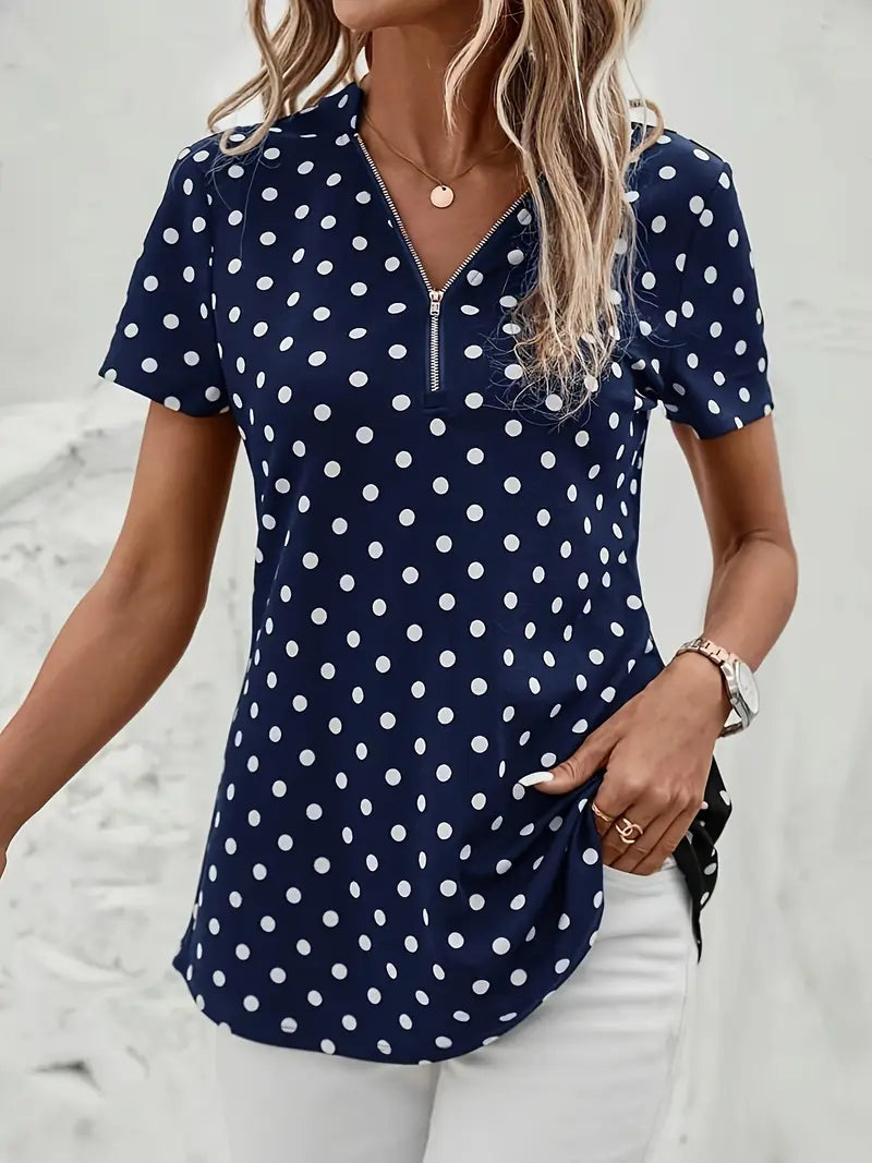 AURORAâ„¢ POLKA DOT BLOUSE