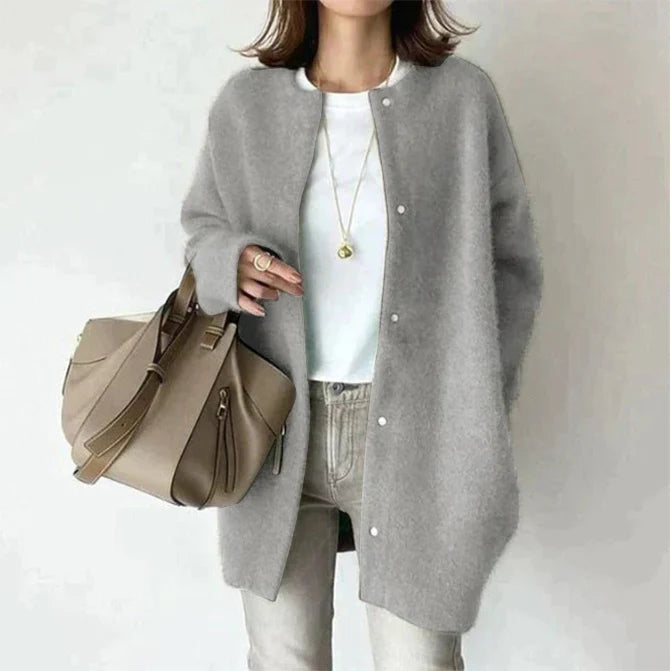 WHIT™ BUTTONED KNIT CARDIGAN WITH LONG SLEEVES