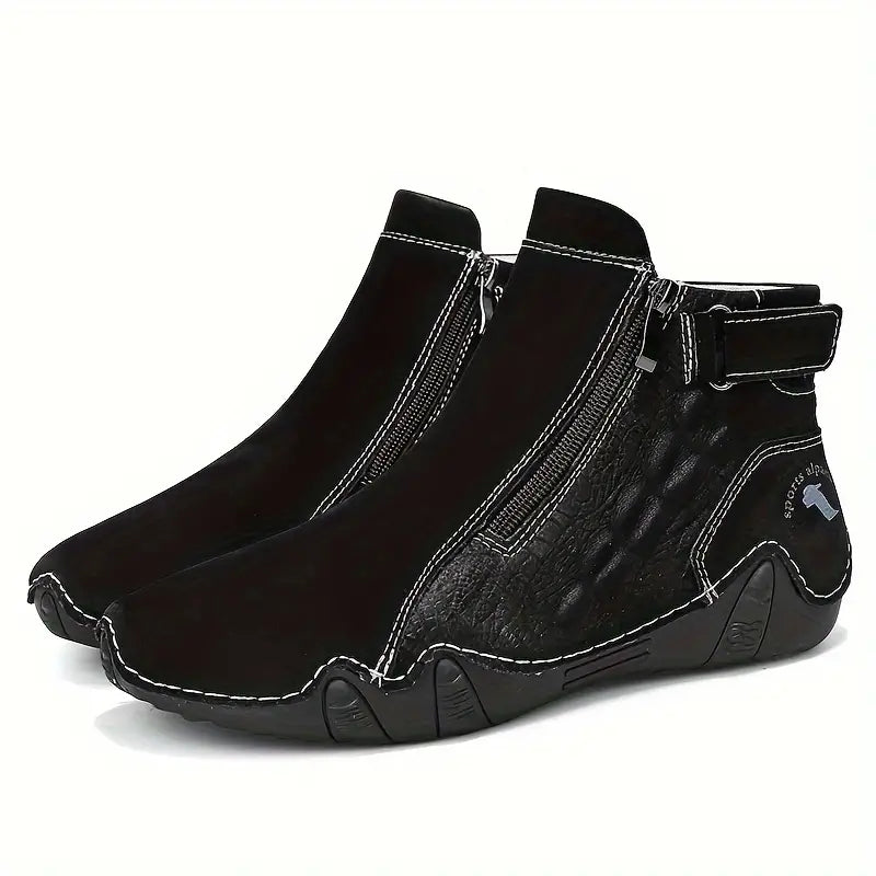 CRANBROOKâ„¢ MEN'S STYLISH SOLID COLOR ZIPPER BOOTS