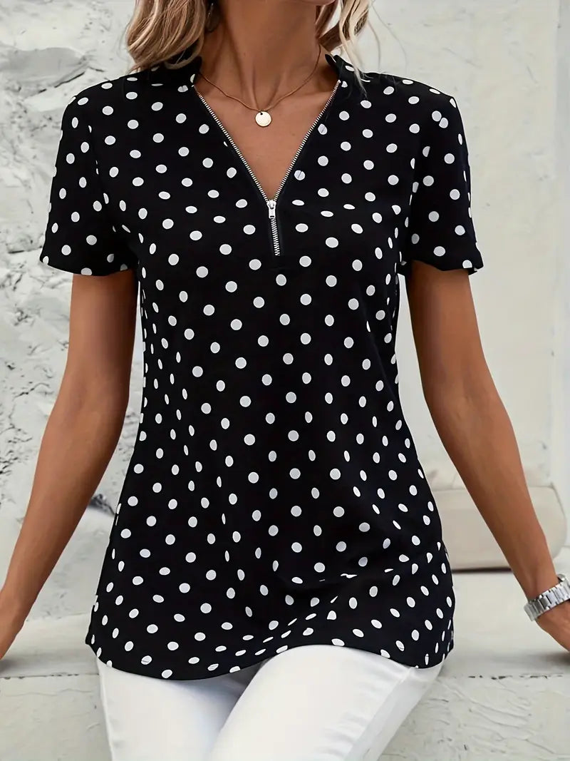 AURORAâ„¢ POLKA DOT BLOUSE