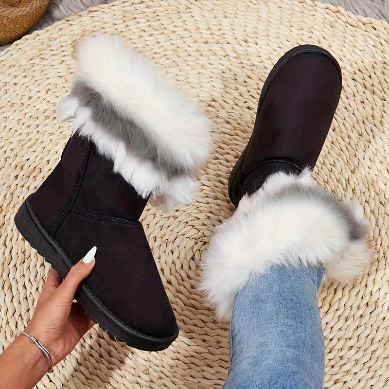 KASLOβ’ FUR SLIP-ON WINTER BOOTS