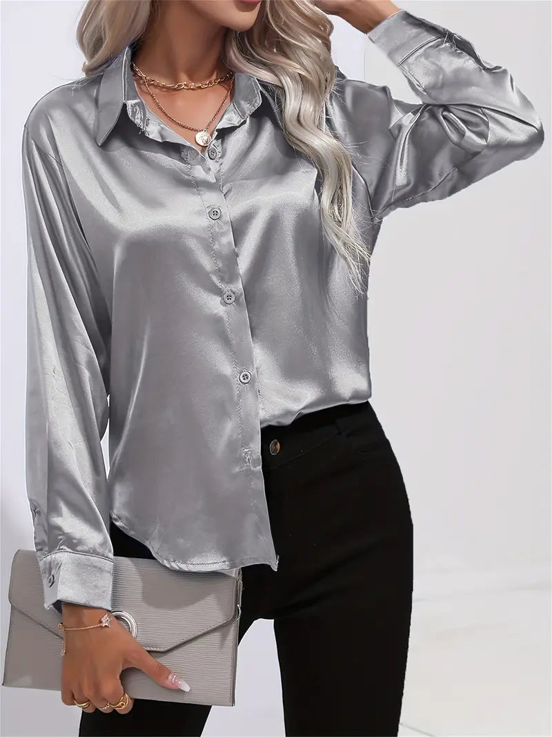 STELLA™ SATIN-LIKE BLOUSE
