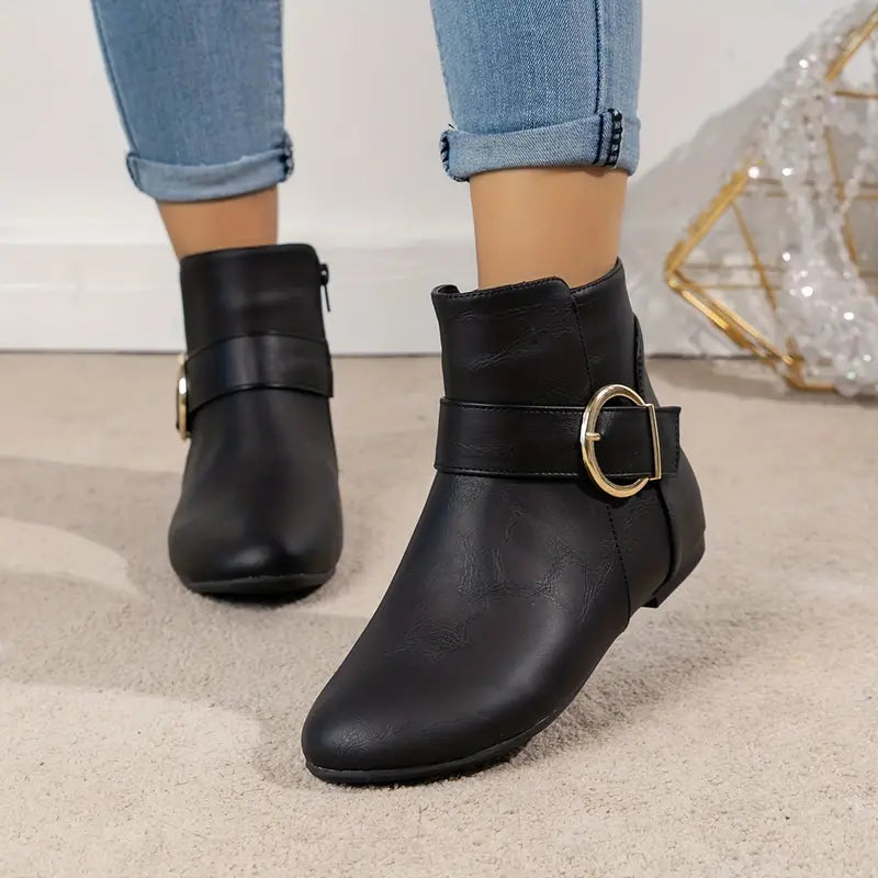 AVA™ CHELSEA ORTHOPEDIC BUCKLE WINTER ANKLE BOOTS