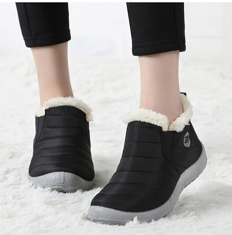 ARCTICâ„¢ COZY WARM WATERPROOF FUR SLIP ON BOOTS