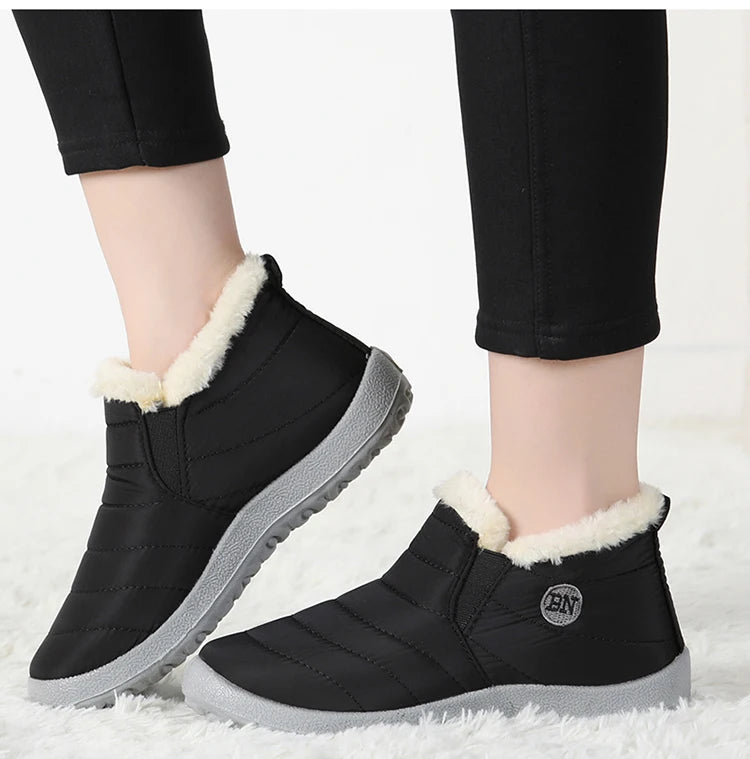 ARCTICâ„¢ COZY WARM WATERPROOF FUR SLIP ON BOOTS
