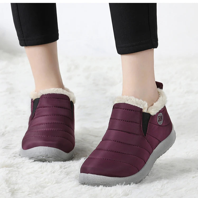 ARCTICâ„¢ COZY WARM WATERPROOF FUR SLIP ON BOOTS